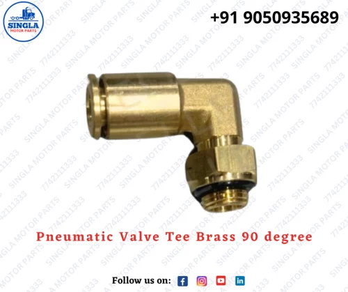 Pneumatic Valve Tee Brass 90 degree