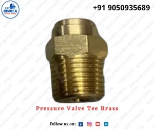 Pressure Valve Tee Brass