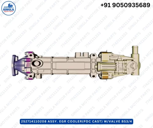 252714110208 ASSY. EGR COOLER(PDC CAST) W/VALVE BS3/4