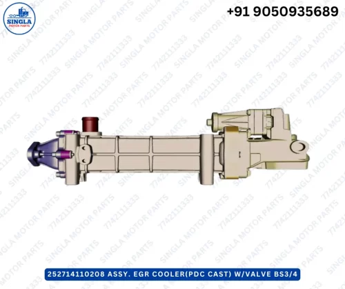252714110208 ASSY. EGR COOLER(PDC CAST) W/VALVE BS3/4